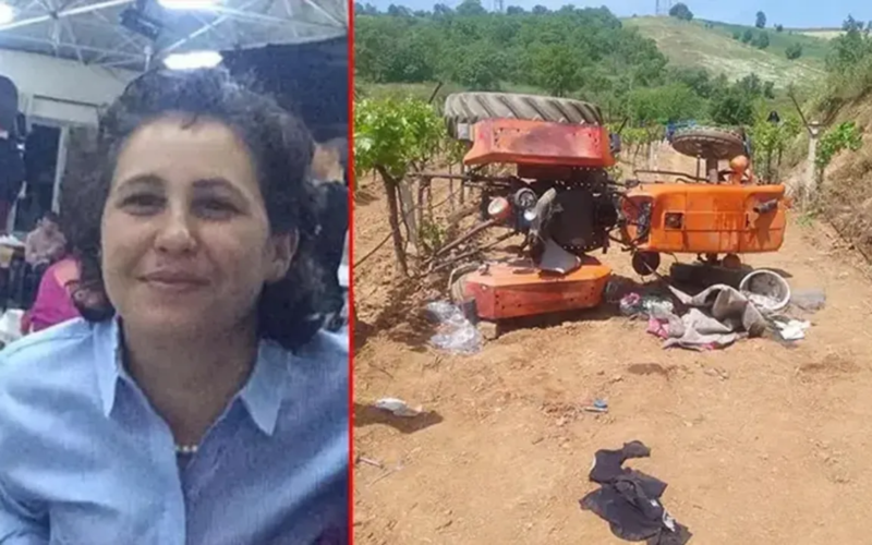 Traktör şarampole yuvarlandı: Eşlerden biri hayatını kaybetti 1 Traktor Sarampole Yuvarlandi Kari Kocayi Ayiran Kaza YK9TKY