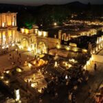 Işıklar altında tarihe yolculuk: Efes Antik Kenti’nde gece müzeciliği başladı