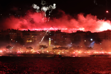 İzmir’de geceyi aydınlatan kutlama: Göztepe 101. yaşını kutladı